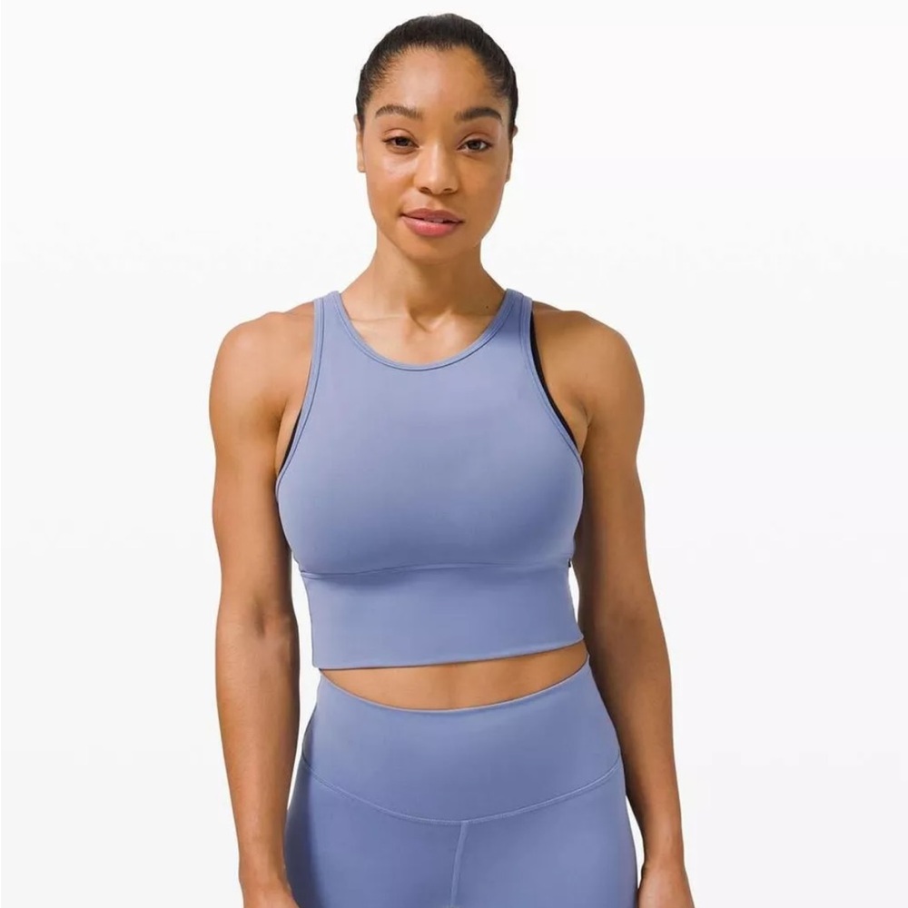 Lululemon Water Drop Power Pivot Tank Top Blue size 10 Everlux W1CU3S